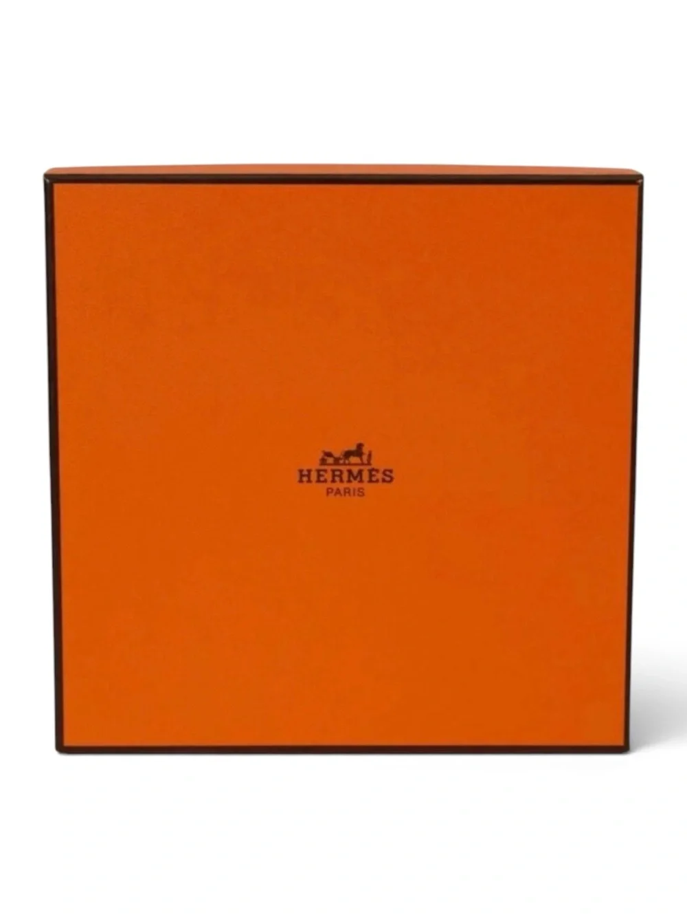 Hermès Orange Gift Box – 7.5” Square – Excellent, Like-New